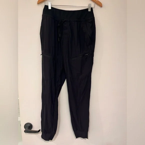 BRAND NEW 2 pairs Black and Gray Athletic Hiking Pants Joggers 5 pockets 28” - Picture 4 of 12